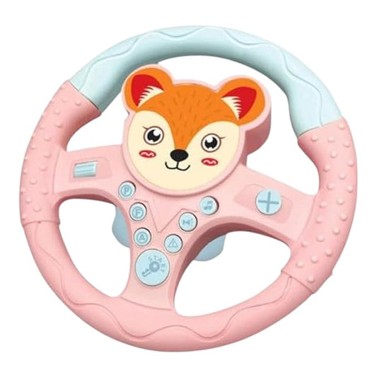 Pretend Steering Wheel Toy, Pretend Adventure Toy for Kids - Multi Color Steering Toy with Car Speed, Brake and Adventure Features
